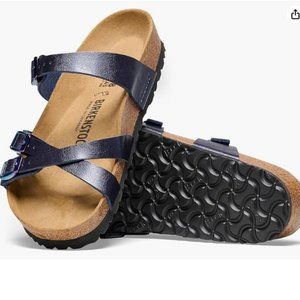 Birkenstock FRANCA Sandals in Magical Metallic Blue